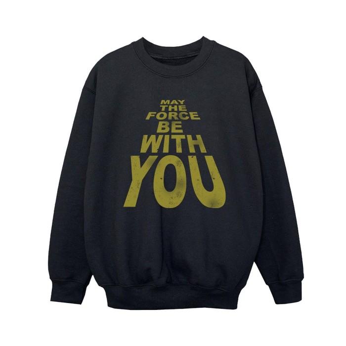 Star Wars Boys May The Force Be With You Boyfriend Fit Sweatshirt