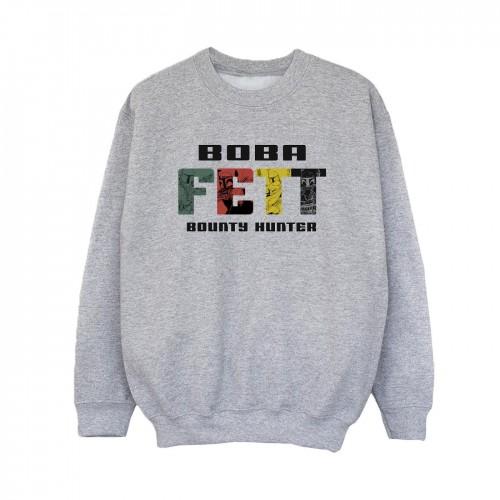 Star Wars Boys Boba Fett Character Logo Sweatshirt