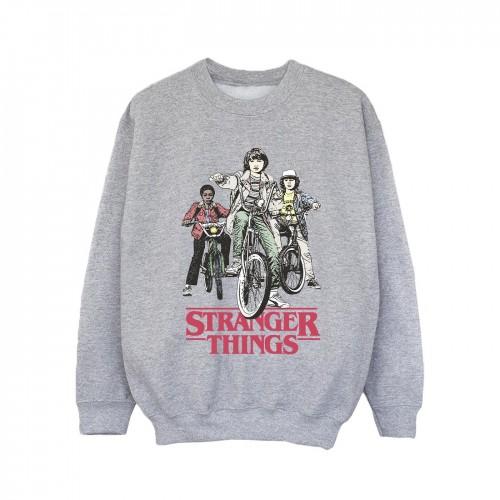 Pertemba FR - Apparel Netflix Girls Stranger Things Retro Bikers Sweatshirt