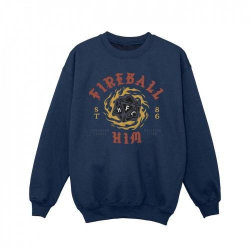 Pertemba FR - Apparel Netflix Girls Stranger Things Fireball Dice 86 Sweatshirt