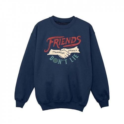 Pertemba FR - Apparel Netflix Girls Stranger Things Friends DonÂ´t Lie Hands Sweatshirt