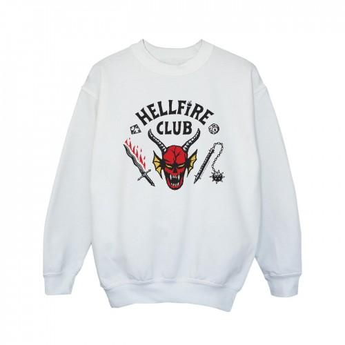 Pertemba FR - Apparel Netflix Girls Stranger Things Hellfire Club Sweatshirt