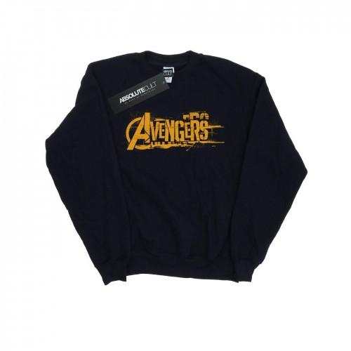 Marvel Boys Avengers Infinity War Orange Logo Sweatshirt