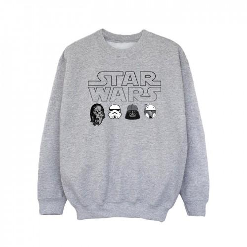 Star Wars Girls Character Heads Sweatshirt