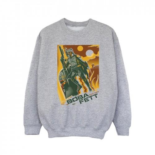 Star Wars Girls Boba Fett Collage Sweatshirt
