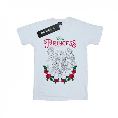 Disney Princess Girls Flower Team Cotton T-Shirt