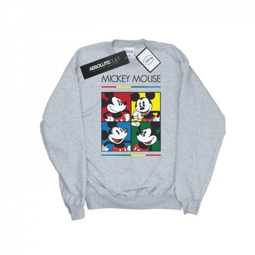 Disney Girls Mickey Mouse Square Colour Sweatshirt