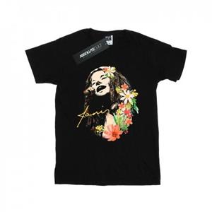 Pertemba FR - Apparel Janis Joplin Girls Floral Pattern Cotton T-Shirt