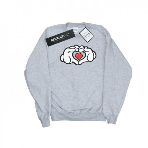 Disney Girls Mickey Mouse Heart Hands Sweatshirt