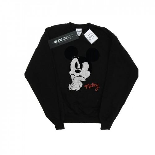 Disney Girls Mickey Mouse Distressed Ponder Sweatshirt