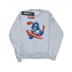 Marvel Girls Avengers Captain America Spray Sweatshirt
