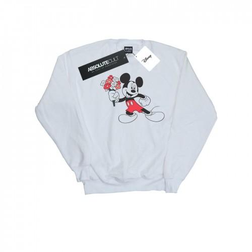 Disney Girls Mickey Mouse Flowers Sweatshirt
