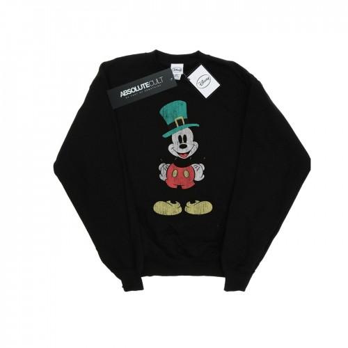 Disney Girls Mickey Mouse Leprechaun Hat Sweatshirt