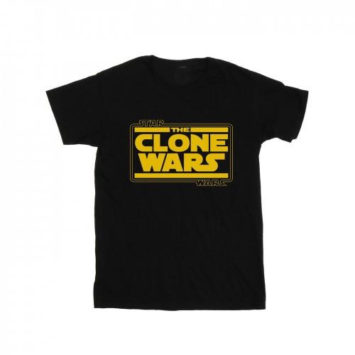 Star Wars Girls Clone Wars Logo Cotton T-Shirt