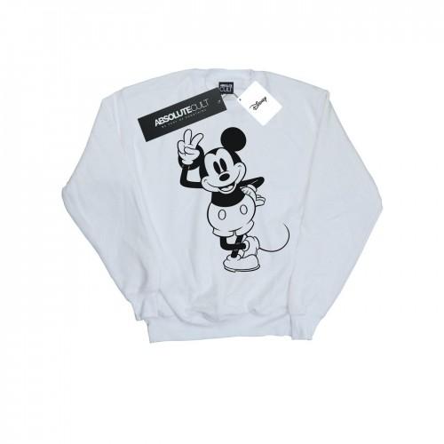 Disney Girls Mickey Mouse Peace Hand Sweatshirt
