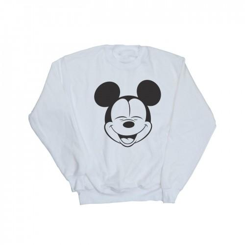 Disney Girls Mickey Mouse Closed Eyes Sweatshirt