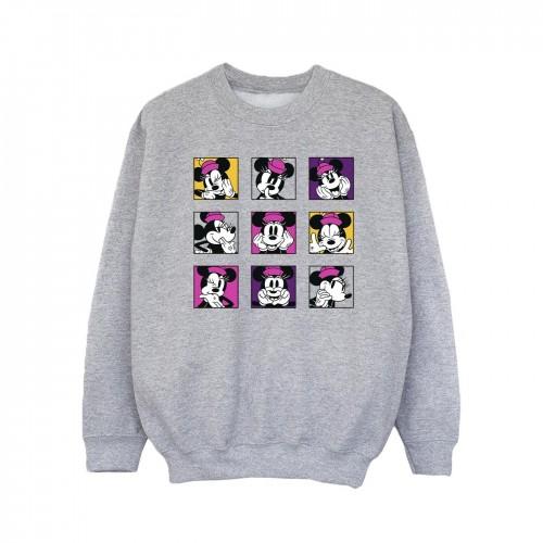 Disney Girls Minnie Mouse Squares Sweatshirt