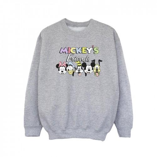 Disney Girls Mickey Mouse And Friends Faces Sweatshirt