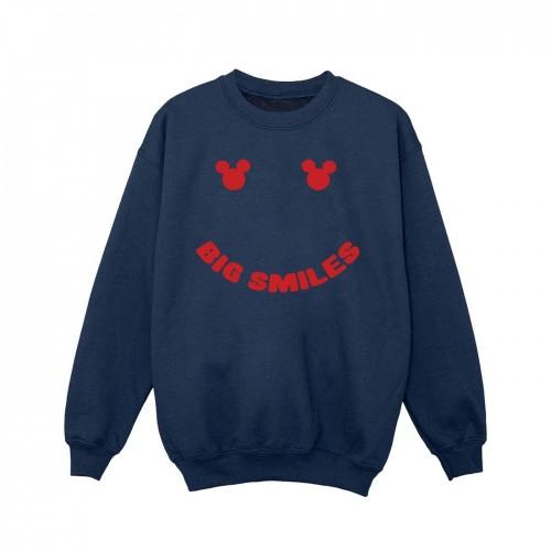 Disney Girls Mickey Mouse Big Smile Sweatshirt