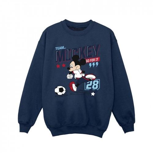Disney Girls Mickey Mouse Team Mickey Football Sweatshirt