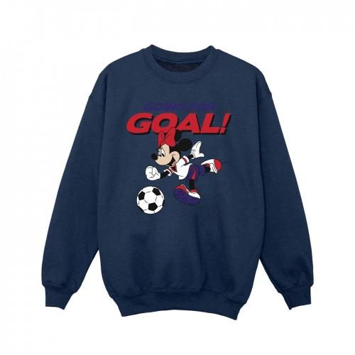 Disney Girls Minnie Mouse Going For Goal Sweatshirt