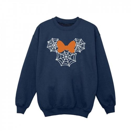 Disney Girls Minnie Mouse Spider Web Head Sweatshirt