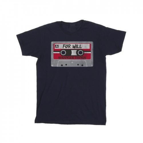 Pertemba FR - Apparel Netflix Girls Stranger Things Cassette For Will Cotton T-Shirt