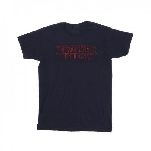 Pertemba FR - Apparel Netflix Girls Stranger Things Glow Logo Cotton T-Shirt