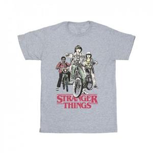 Pertemba FR - Apparel Netflix Girls Stranger Things Retro Bikers Cotton T-Shirt
