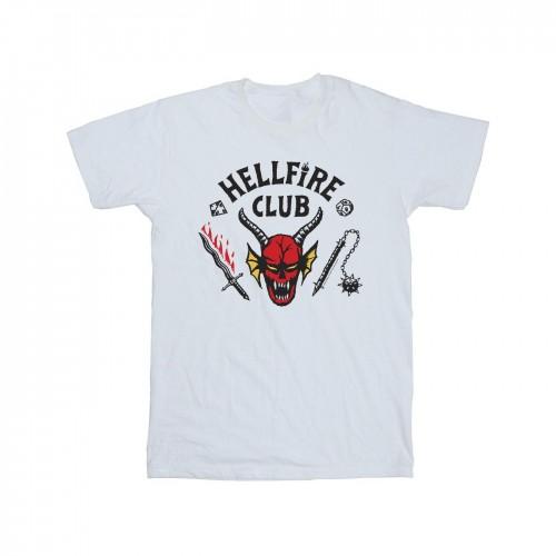 Pertemba FR - Apparel Netflix Girls Stranger Things Hellfire Club Cotton T-Shirt