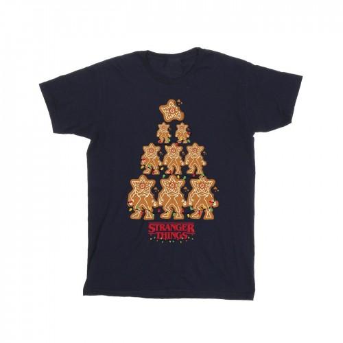 Pertemba FR - Apparel Netflix Girls Stranger Things Gingerbread Cotton T-Shirt
