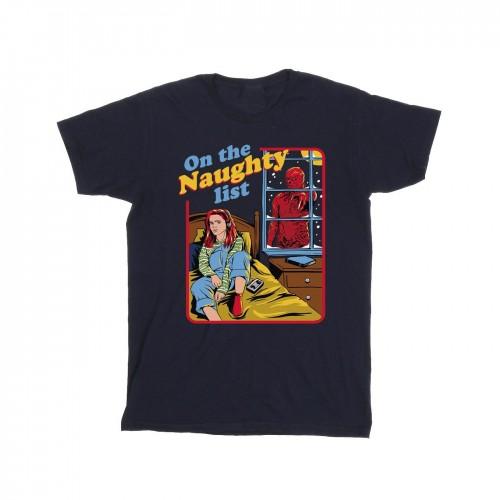 Pertemba FR - Apparel Netflix Girls Stranger Things Naughty List Cotton T-Shirt