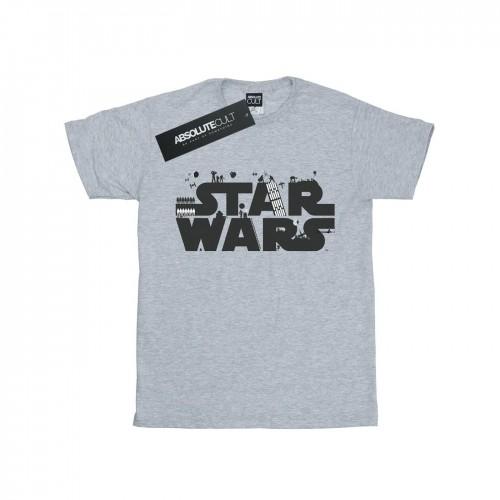 Star Wars Girls Minimalist Logo Cotton T-Shirt