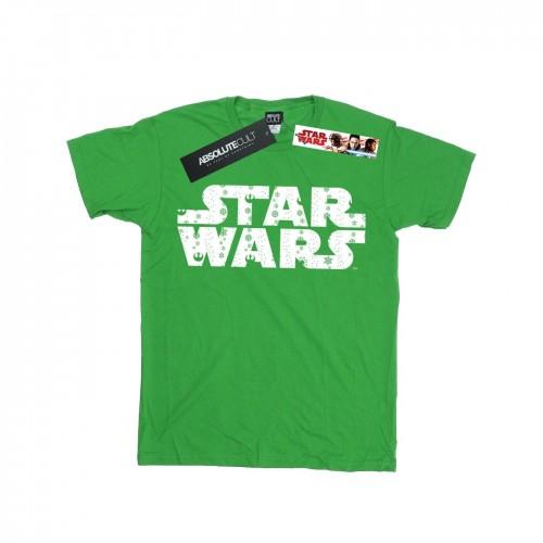 Star Wars Girls Christmas Logo Cotton T-Shirt