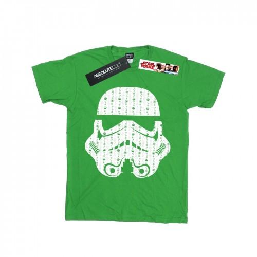 Star Wars Girls Christmas Stormtrooper Helmet Cotton T-Shirt