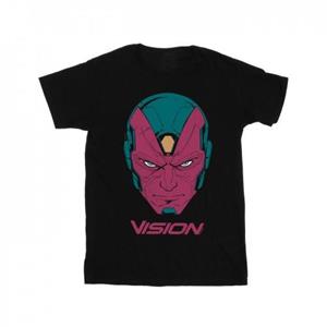 Marvel Girls Avengers Vision Head Cotton T-Shirt