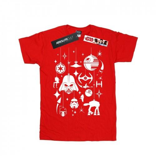 Star Wars Girls Christmas Decorations Cotton T-Shirt