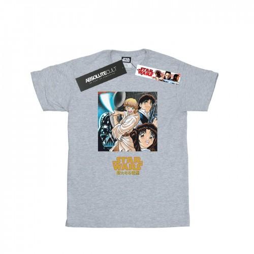 Star Wars Girls Anime Poster Cotton T-Shirt