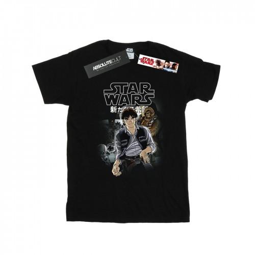 Star Wars Girls Han And Chewie Anime Cotton T-Shirt