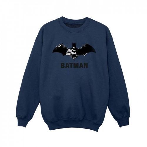 DC Comics Boys Batman Black Stare Logo Sweatshirt