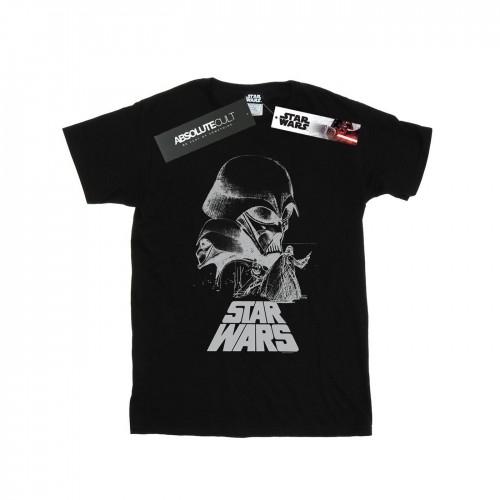 Star Wars Girls Darth Vader Sketch Cotton T-Shirt