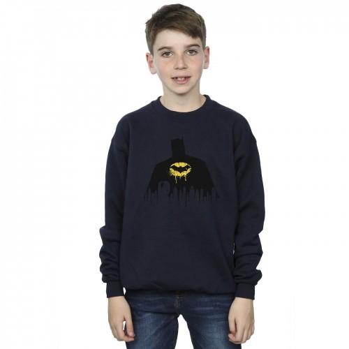 DC Comics Boys Batman Shadow Paint Sweatshirt