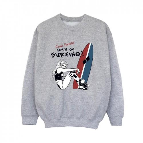 DC Comics Boys Harley Quinn LetÂ´s Go Surfing Sweatshirt