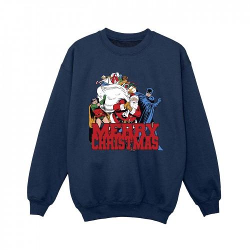 DC Comics Boys Batman Merry Christmas Comic Sweatshirt