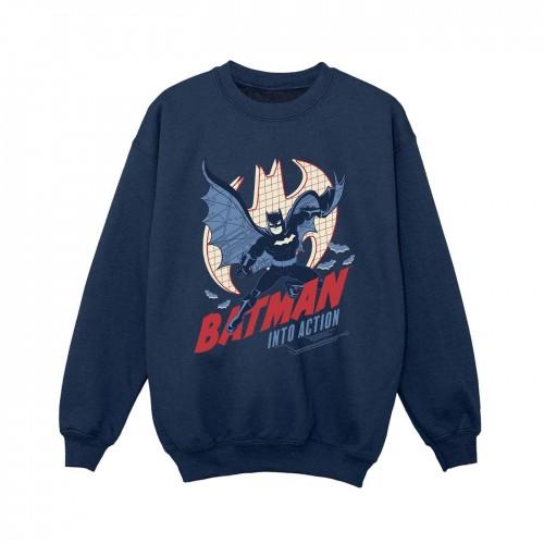 DC Comics Boys Batman Into Action Sweatshirt