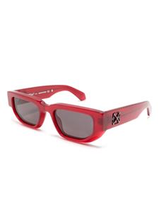 Off-White Eyewear Greely zonnebril met geometrisch montuur - Rood