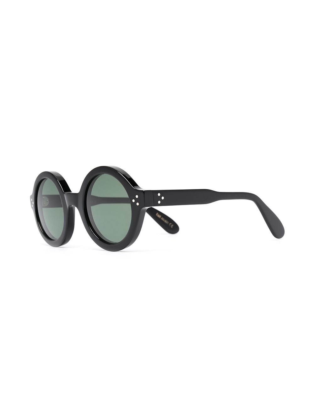 Lesca Phil zonnebril met rond montuur - Zwart
