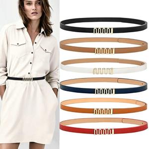 Dianquan Adjustable Waist Belt Thin Waistband Fashion Waist Cinch Belt  Dress
