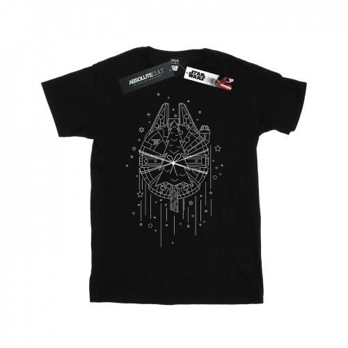 Star Wars Girls Millennium Falcon Christmas Tree Delivery Cotton T-Shirt