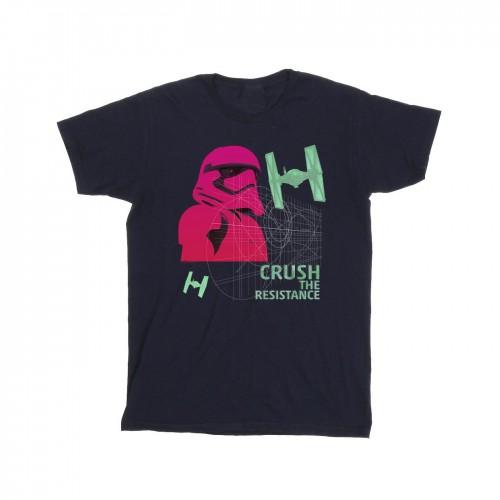 Star Wars Girls First Order Stormtrooper Neon Cotton T-Shirt